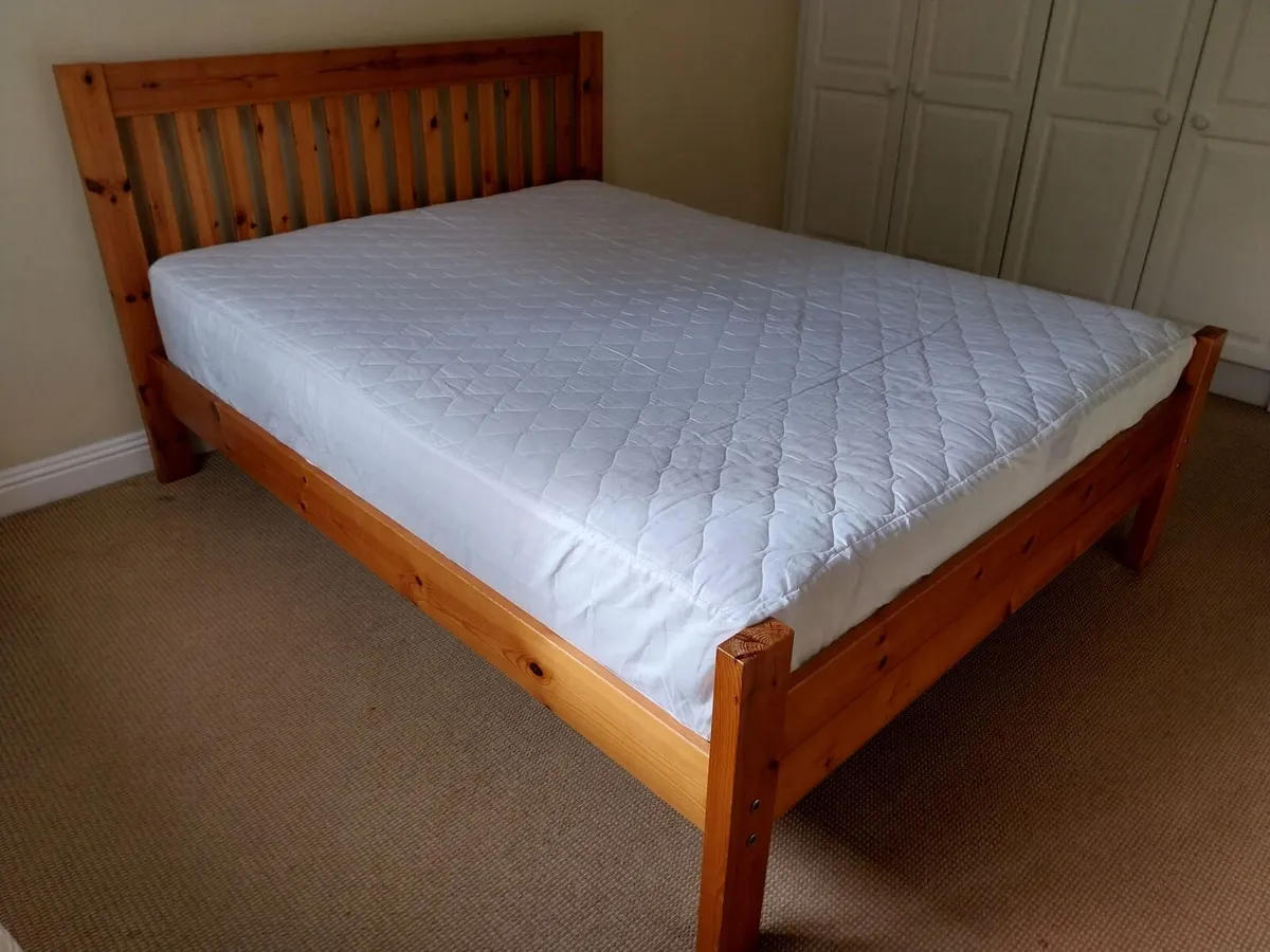 Solid Wood King Bed Frame (5ft) - Image 3