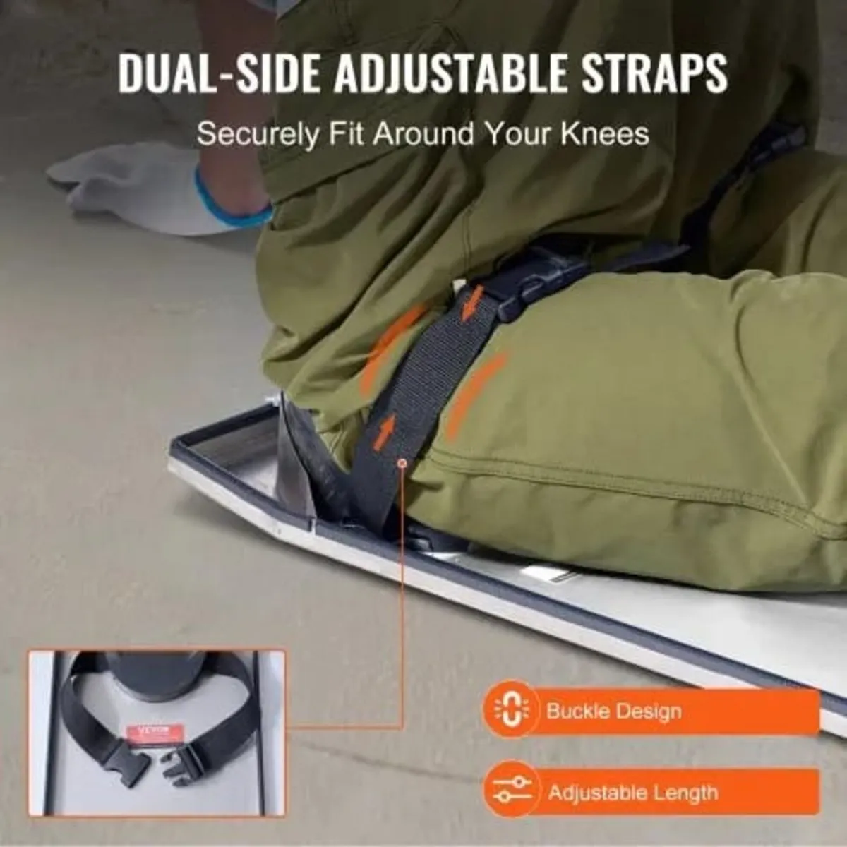 Concrete Knee Boards Stainless Steel, 30'' x 8'' C - Image 3