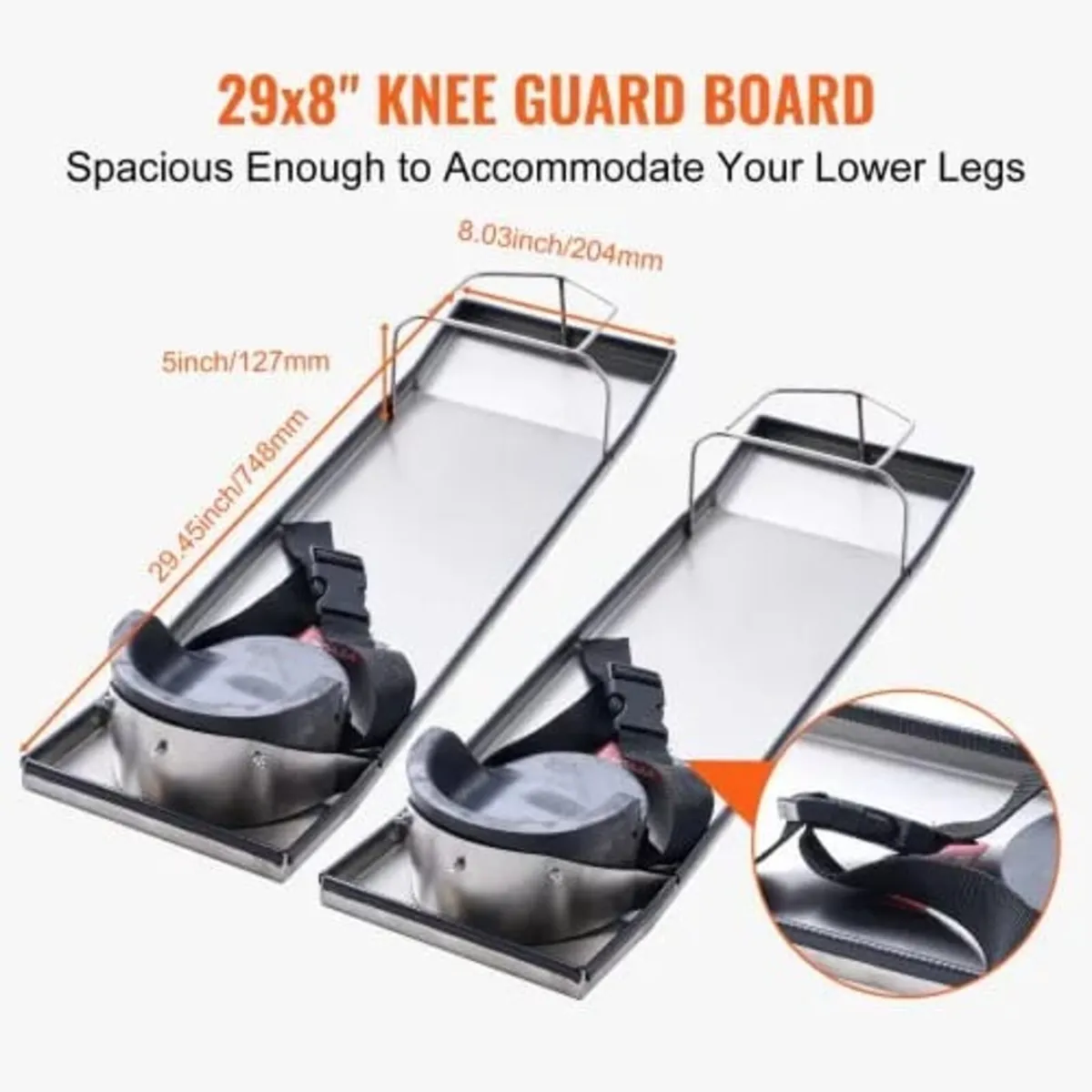Concrete Knee Boards Stainless Steel, 30'' x 8'' C - Image 2