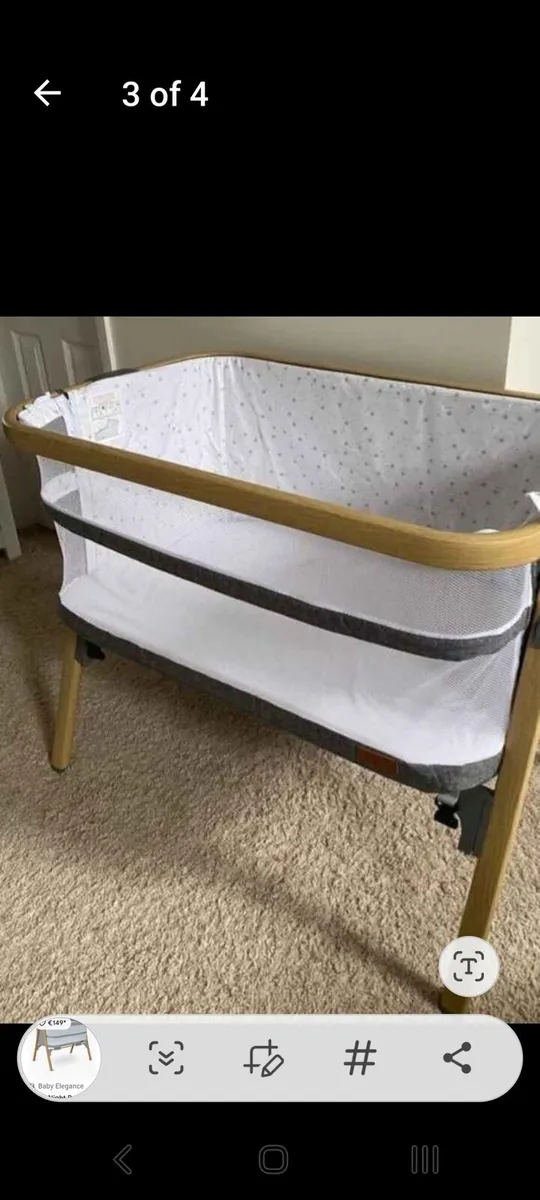 Baby cot / bedside crib - Image 2