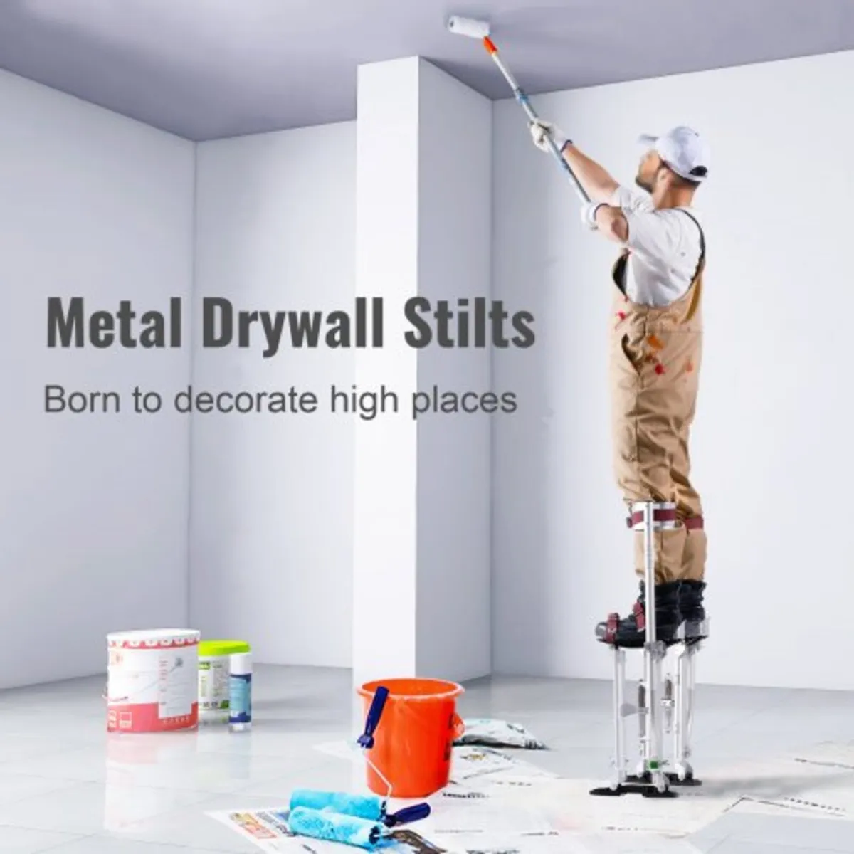 Drywall Stilts, 46 cm-76 cm Adjustable Aluminum To - Image 4