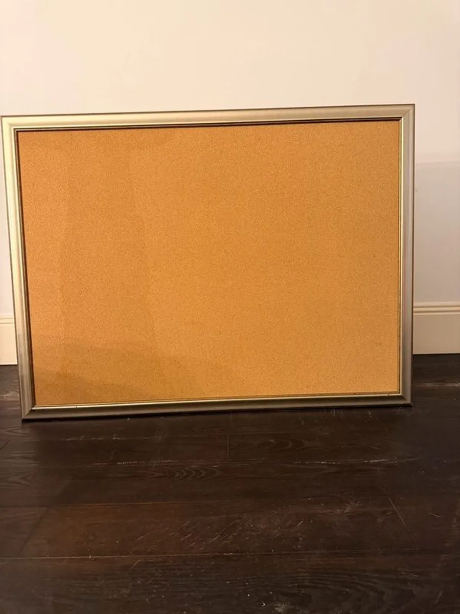 Cork Pin Boards with Silver Frames - Image 3