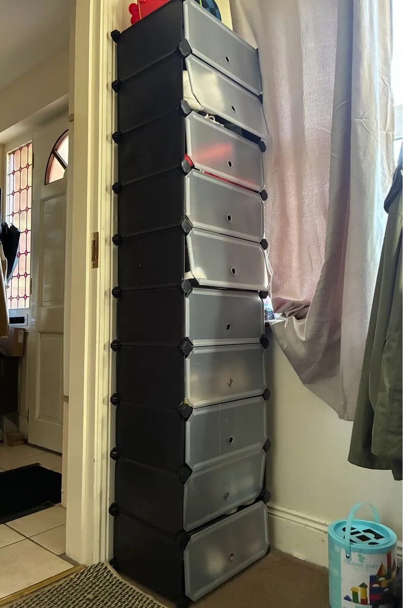 10-Tier Modular Shoe Storage Cabinet - Image 1