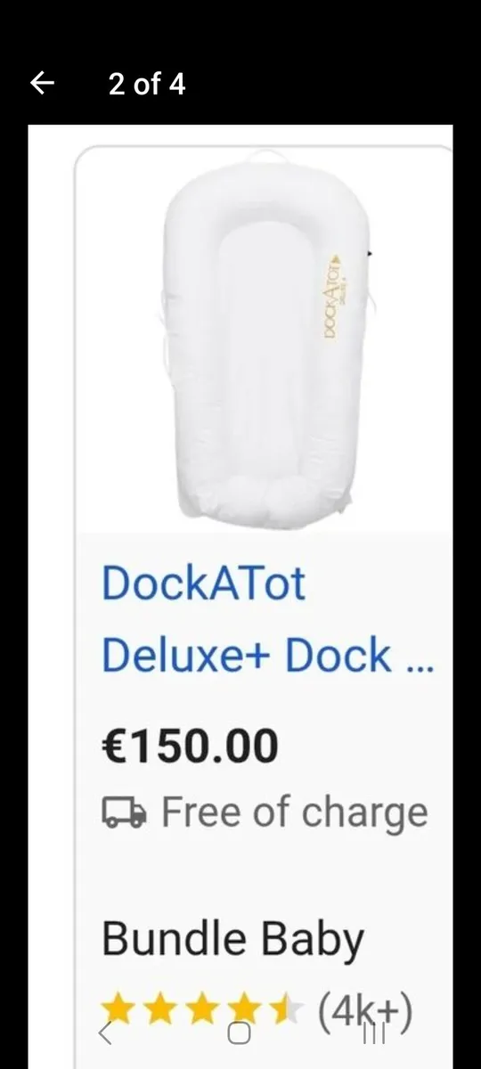 Dockatot dock prestige White baby nest - Image 1