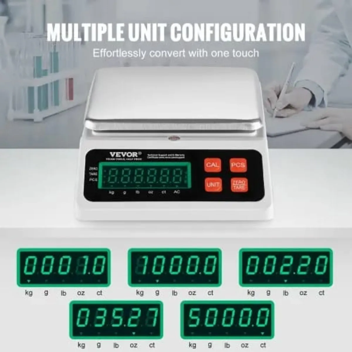Industrial Counting Scale, 10 kg x 0.1 g, Digital - Image 2