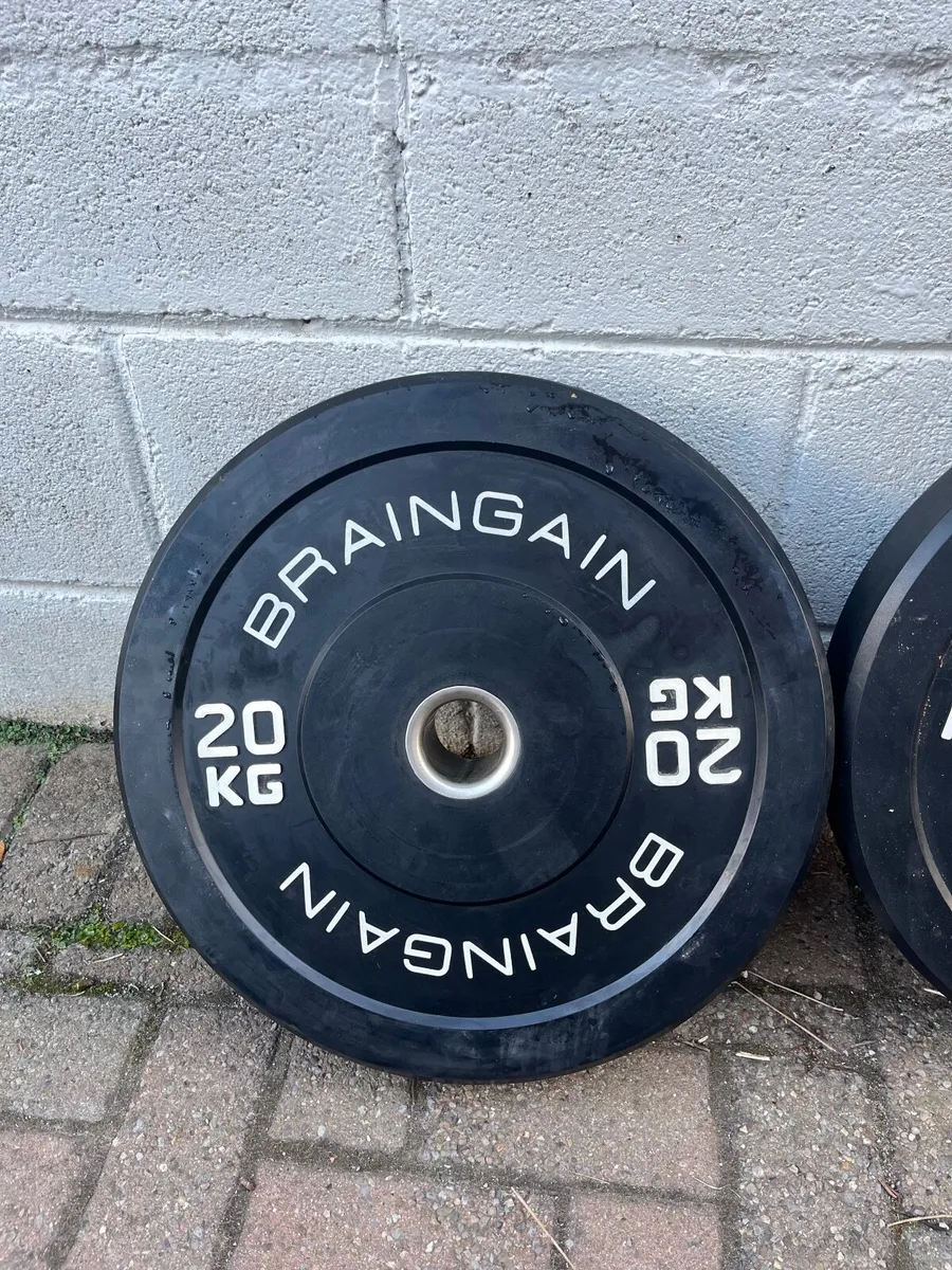 Braingain 20kg Olympic Bumper Plates – Pair / 40kg - Image 2