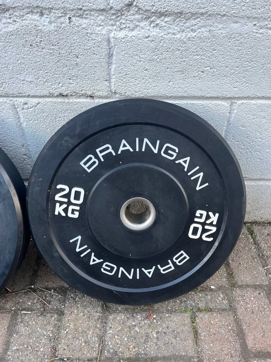 Braingain 20kg Olympic Bumper Plates – Pair / 40kg - Image 3
