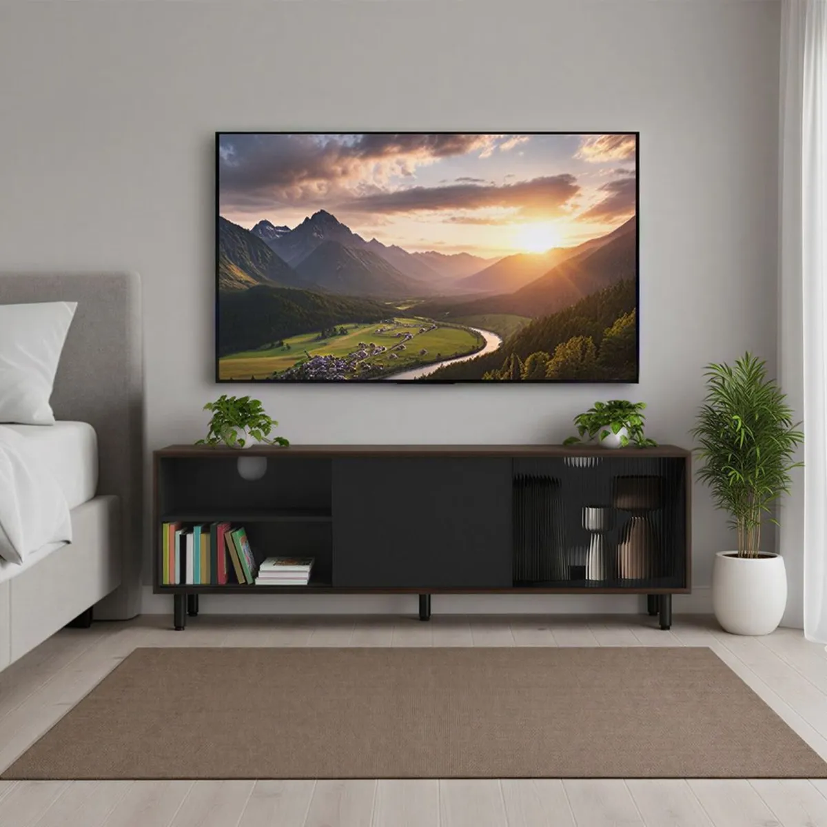 Modern TV cabinet - FREE P&P - Image 1