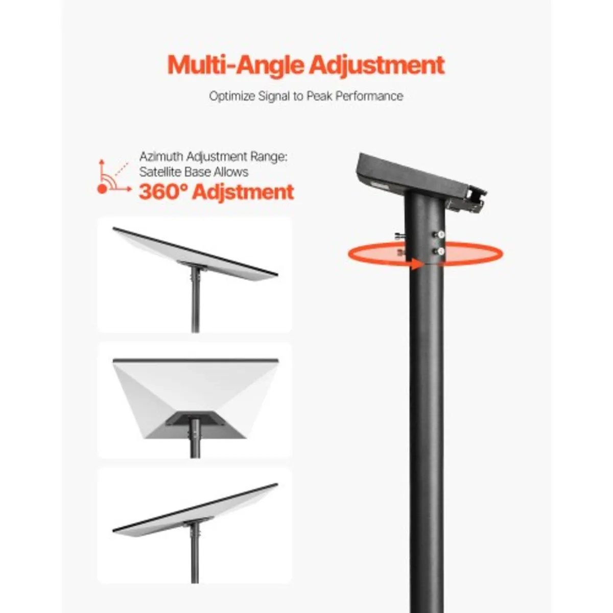 Starlink RV Ladder Mount, 360°Adjustable Angle Mou - Image 4