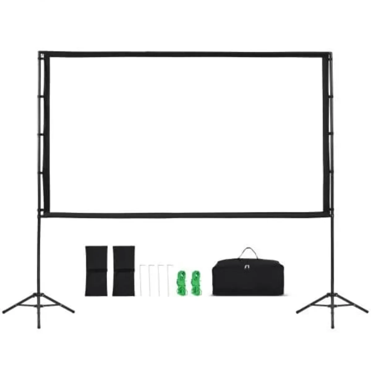 Projector Screen with Stand, 100 Inch 160° Wide An - Image 2