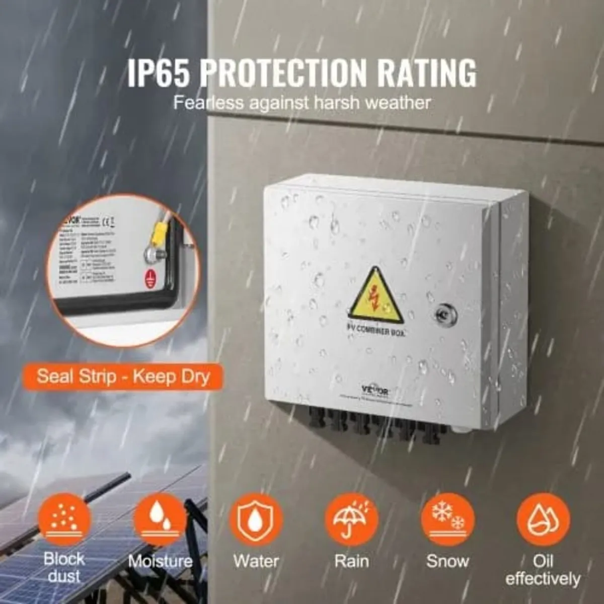 PV Combiner Box, 6 String, Solar Combiner Box with - Image 2