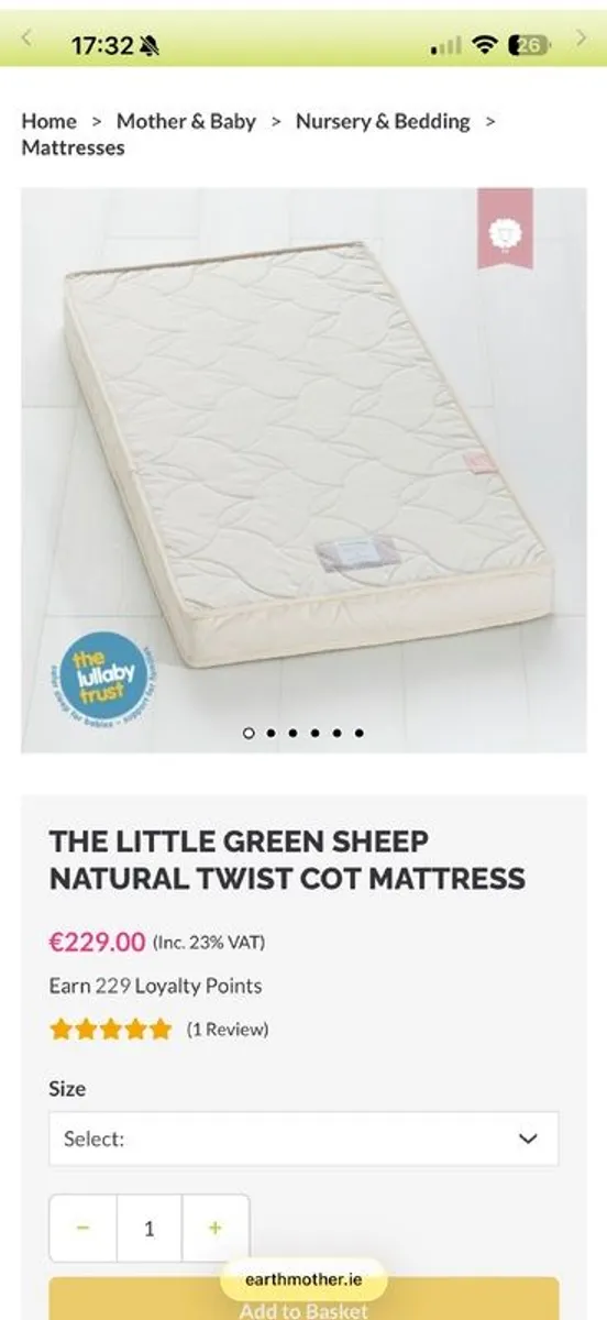 BRAND NEW unused cot Mattress made of 100% natural materials (no microplastics) - Image 3