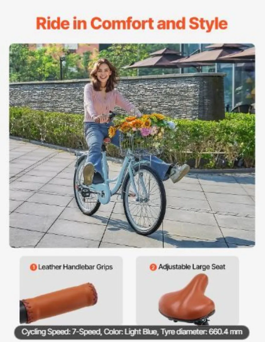 Cruiser Bike, 7-Speed, 26-Inch - Image 3
