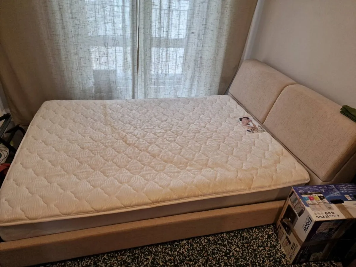 Free double bed frame + mattress - Image 1