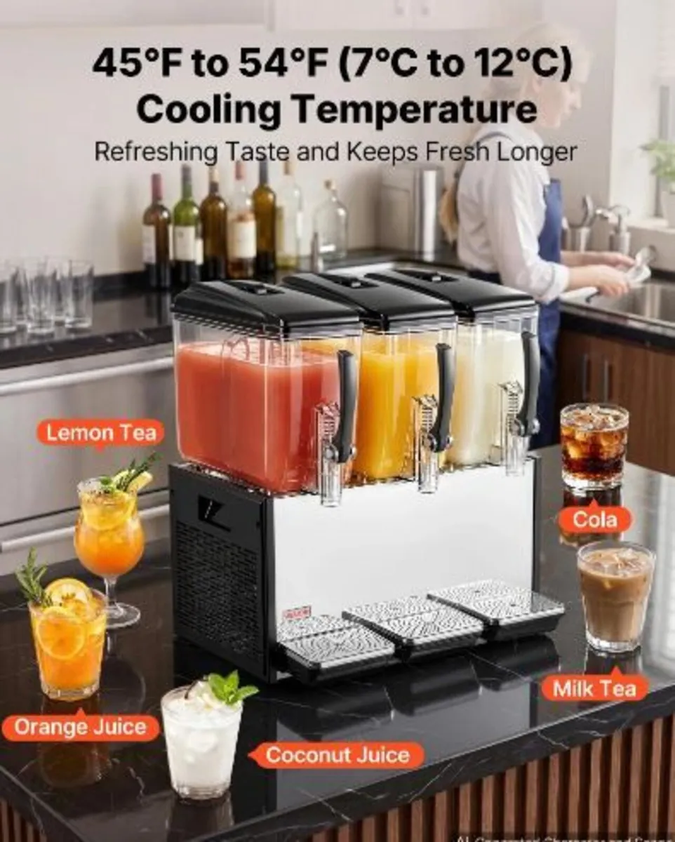 Commercial Beverage Dispenser 3 Tanks - Image 2