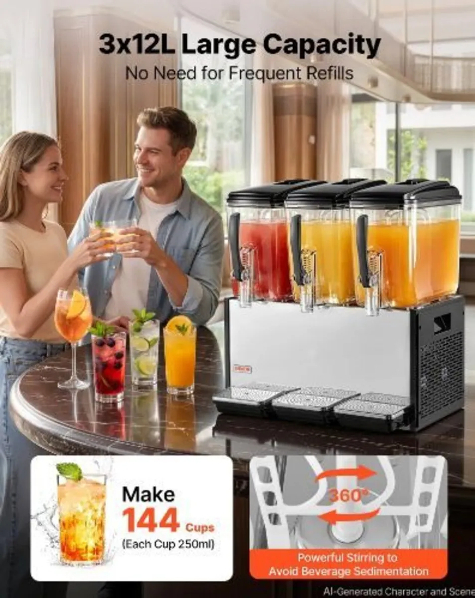Commercial Beverage Dispenser 3 Tanks - Image 3