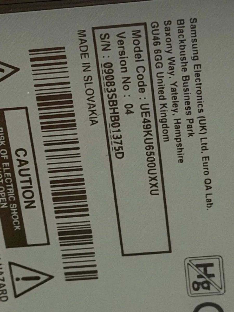 50" Samsung curved TV - Image 4