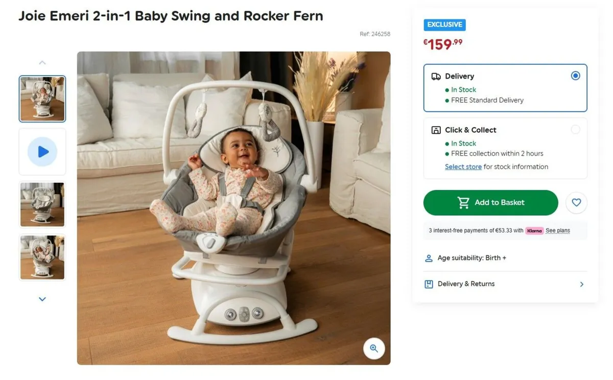 Joie Emeri Baby Swing - Image 1
