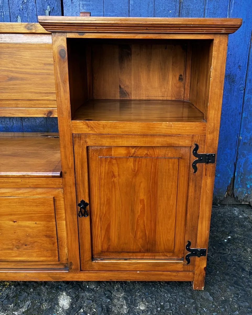 Vintage Pine Hall Storage Bench - Image 4