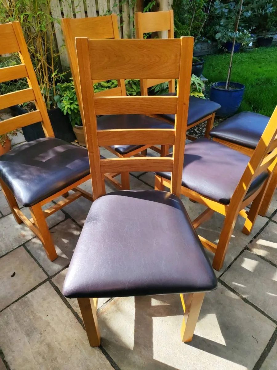 6 kitchen dining chairs - Image 2