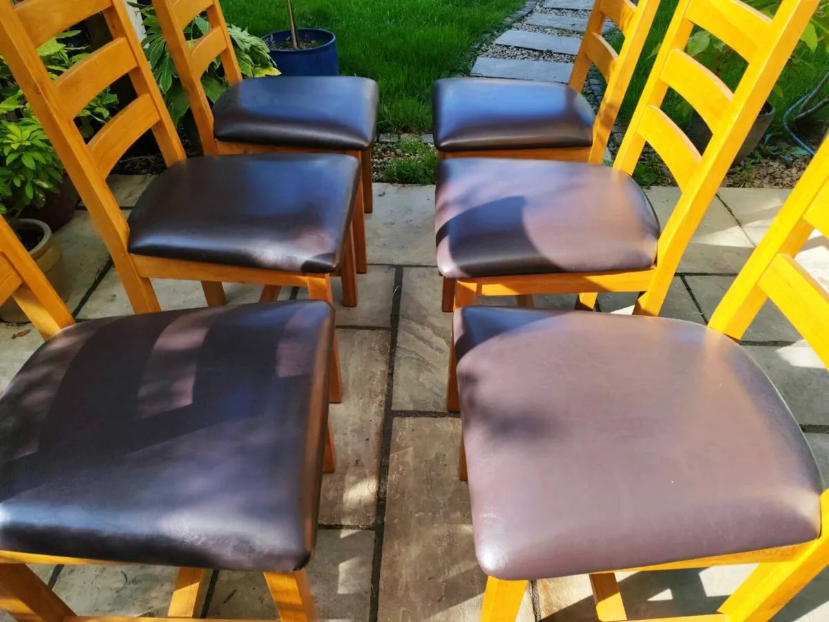 6 kitchen dining chairs - Image 3