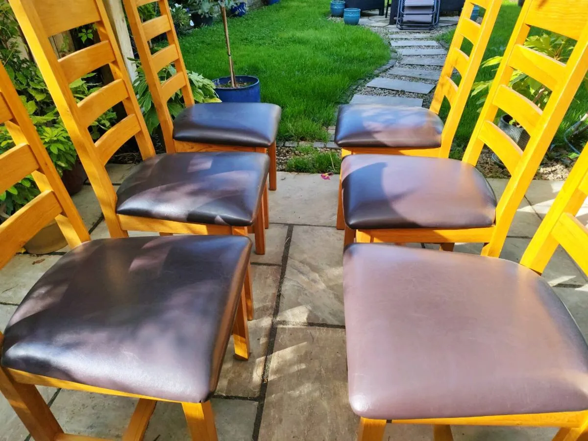 6 kitchen dining chairs - Image 4