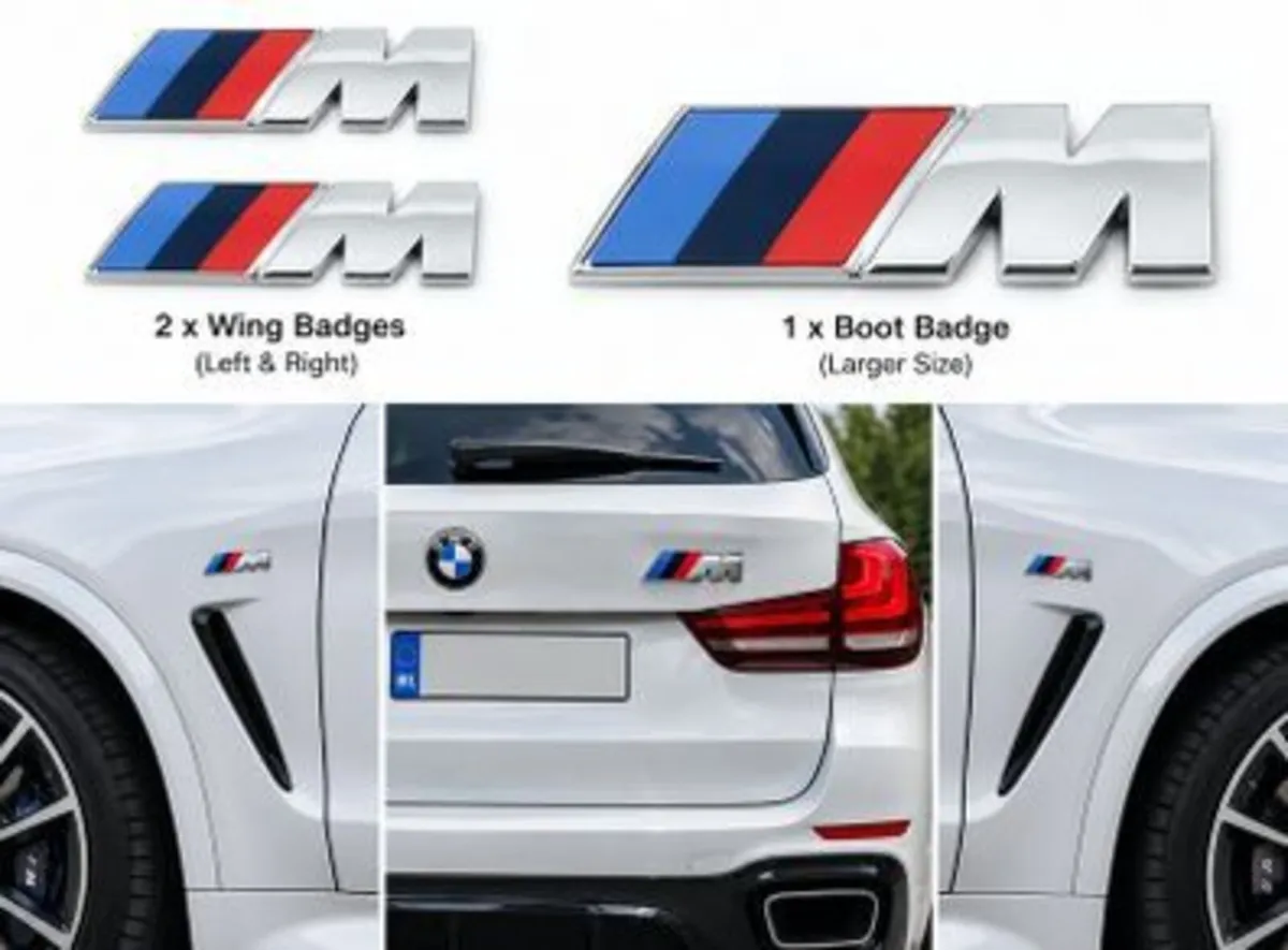 M Sport Boot Wing badges - FREE POST - Image 1