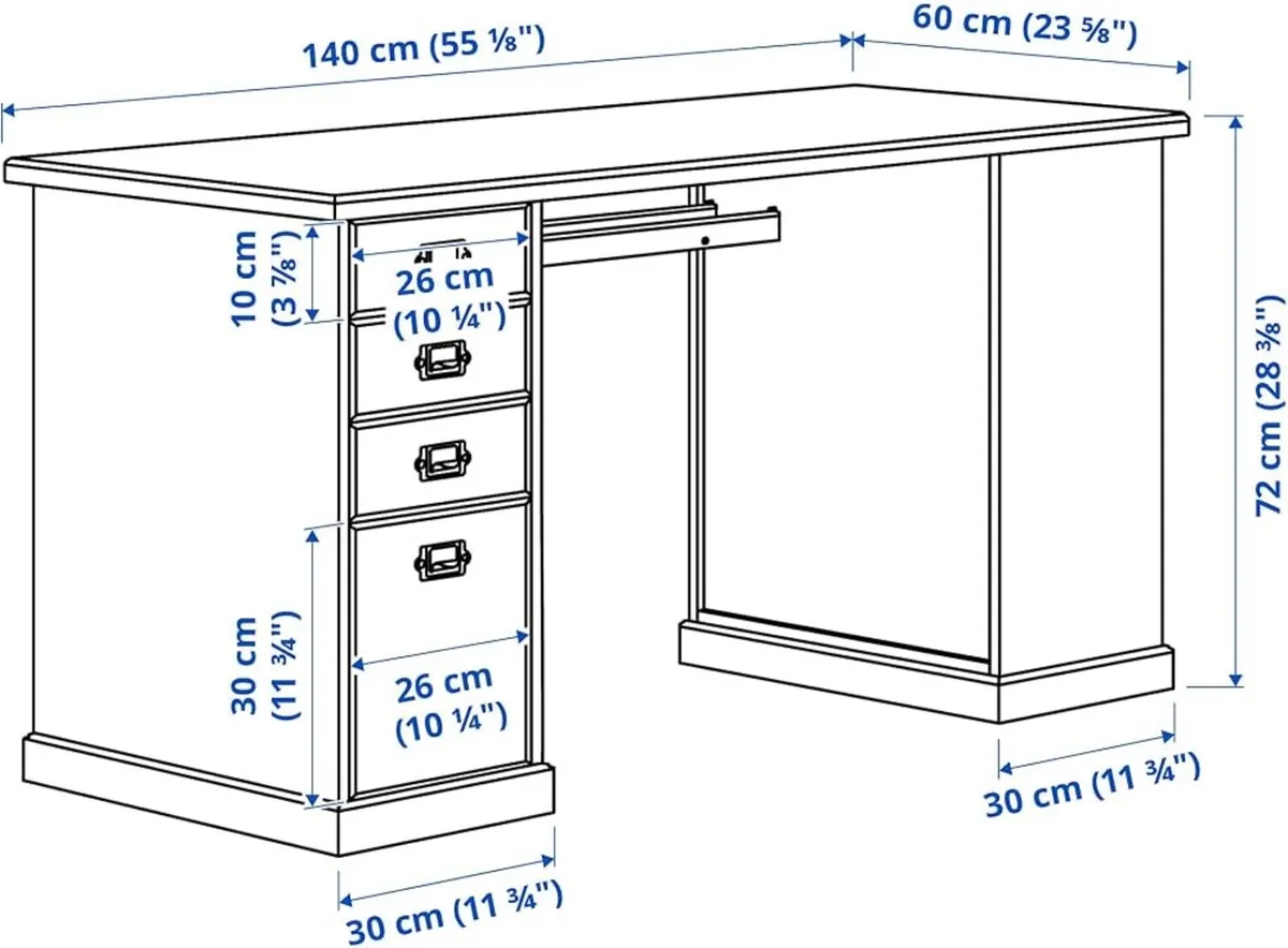 IKEA VEBBEAR Desk (140x60 cm) - Image 2