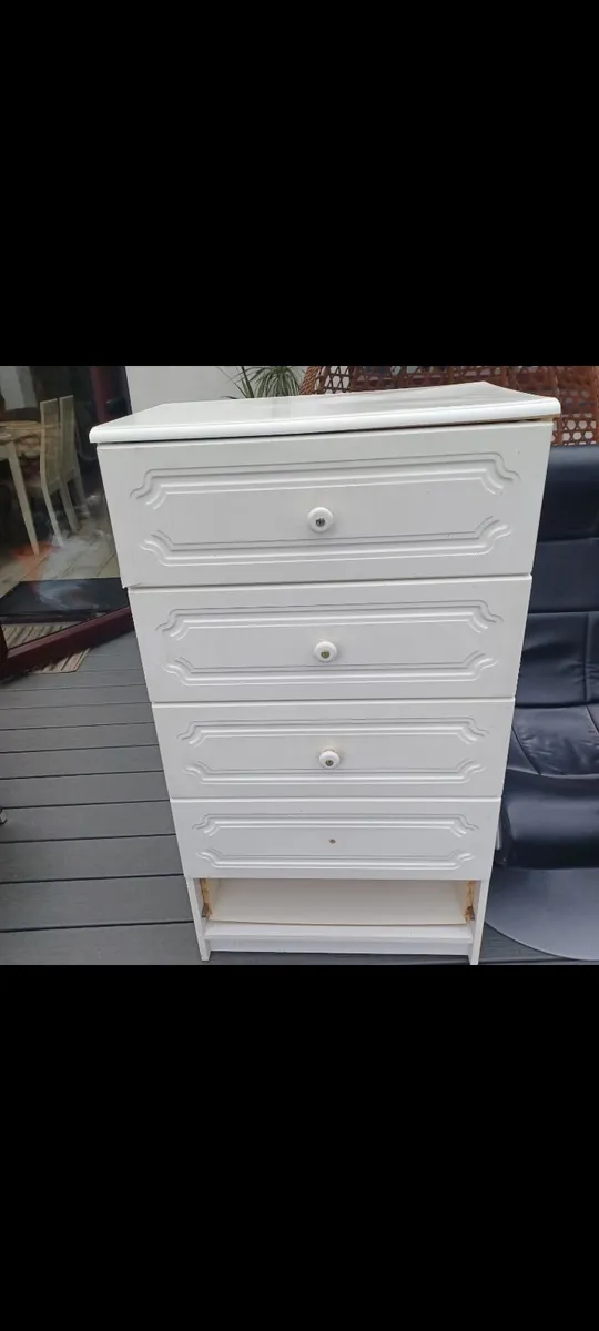 White Chest Of Drawers **FREE** - Image 3
