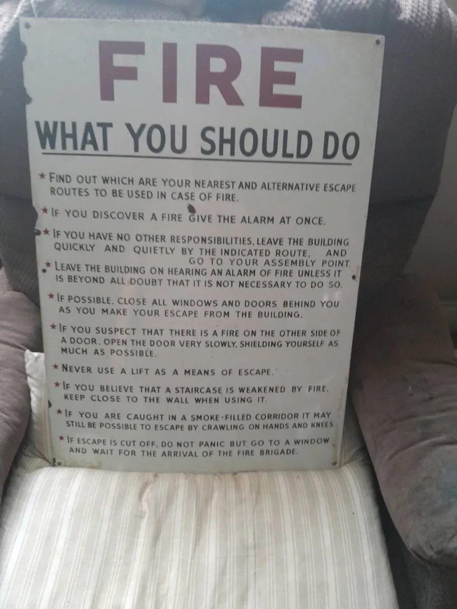 Vintage enamel sign - Image 1