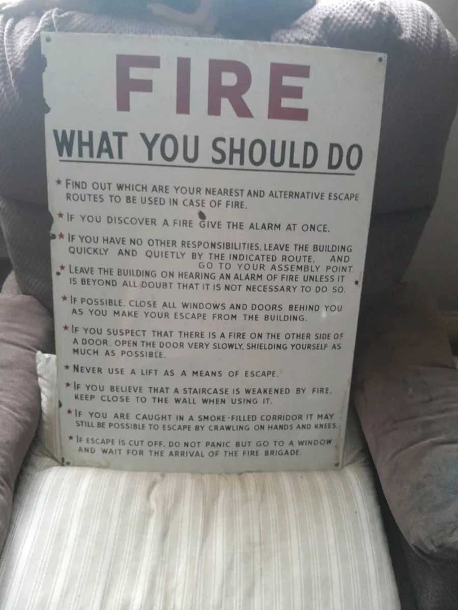 Vintage enamel sign - Image 2