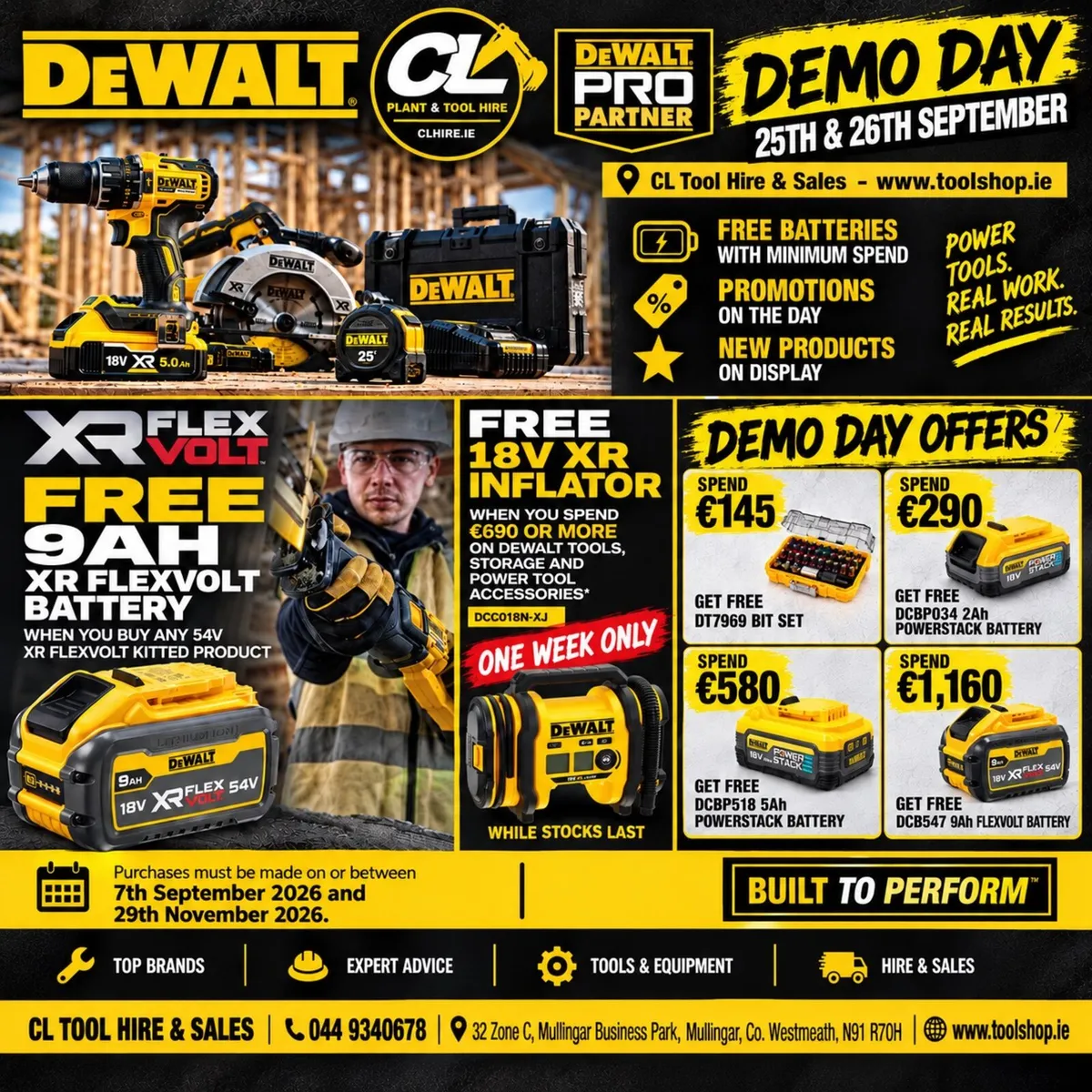 Dewalt demo day  CL Hire & Sales 25th & 26th Sept - Image 2