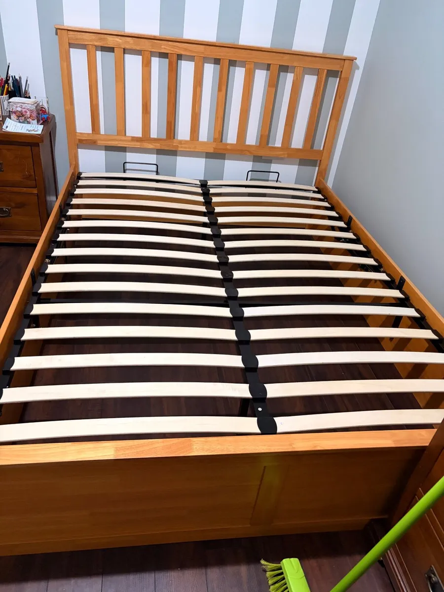 King Size Wooden Ottoman Bed Frame (5x6) - Image 1