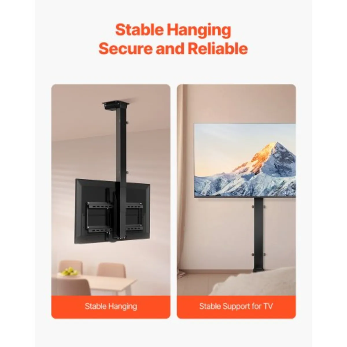 Motorized Ceiling TV Mount, TV Wall Mount for 32 t - Image 3
