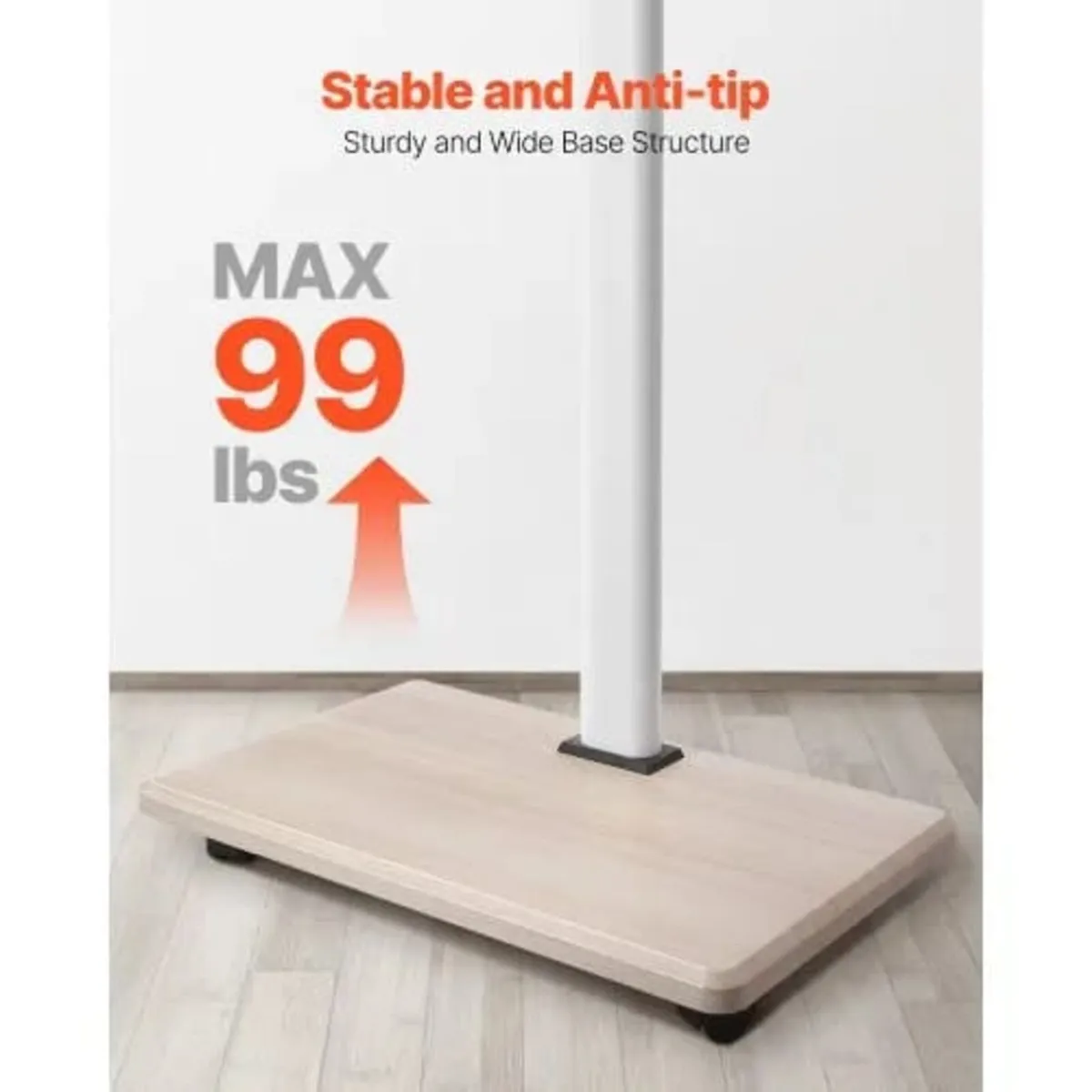 Rolling TV Stand, Mobile TV Cart for 32-70 Inch Sc - Image 2