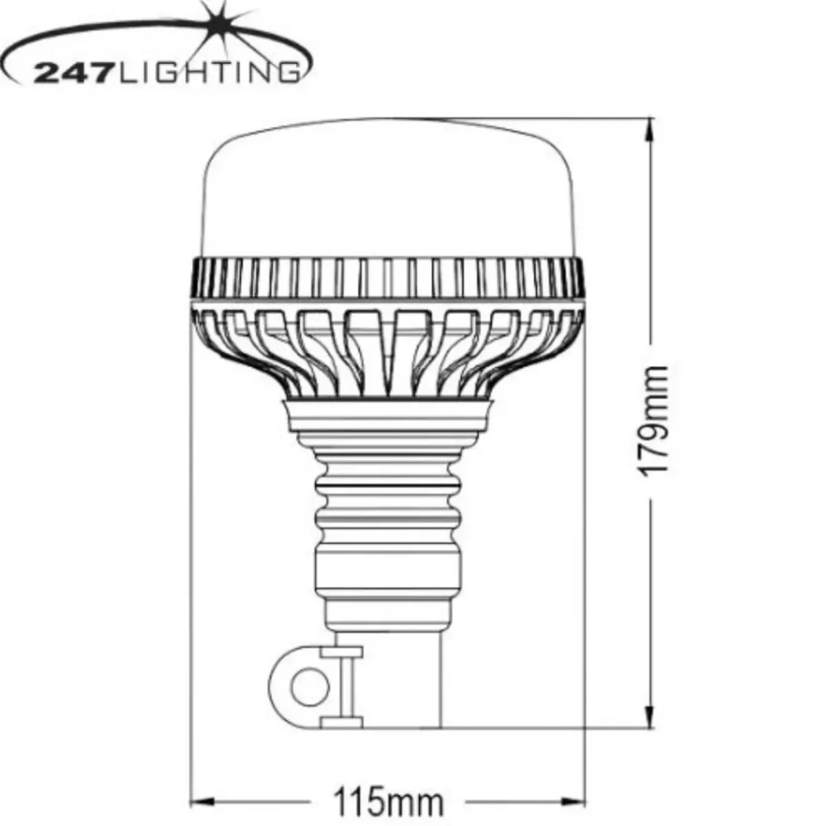 LED Beacon Pole Mounted Flexi 12 / 24V - Image 2
