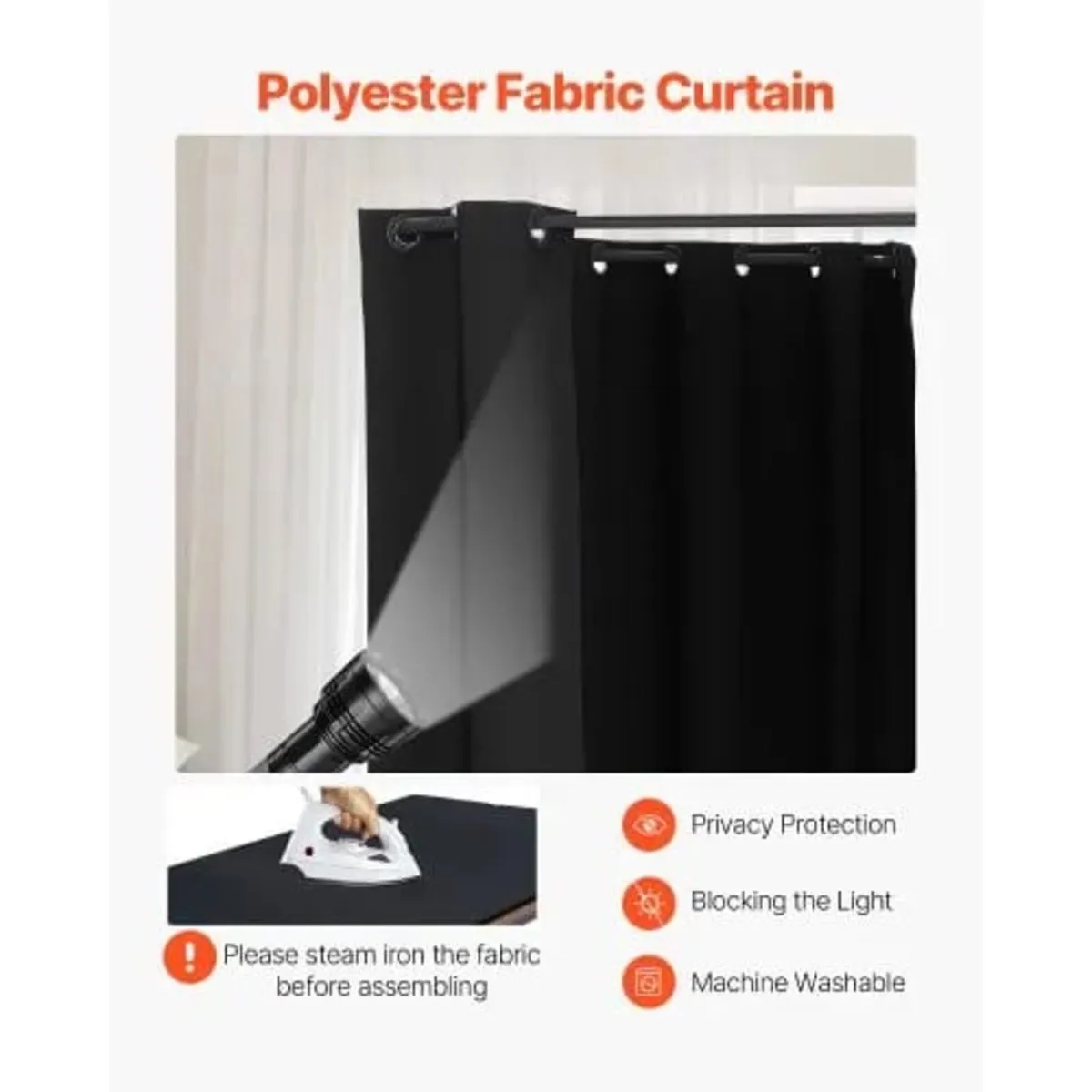 Fitting Room, Portable Changing Room with Thick Po - Image 2