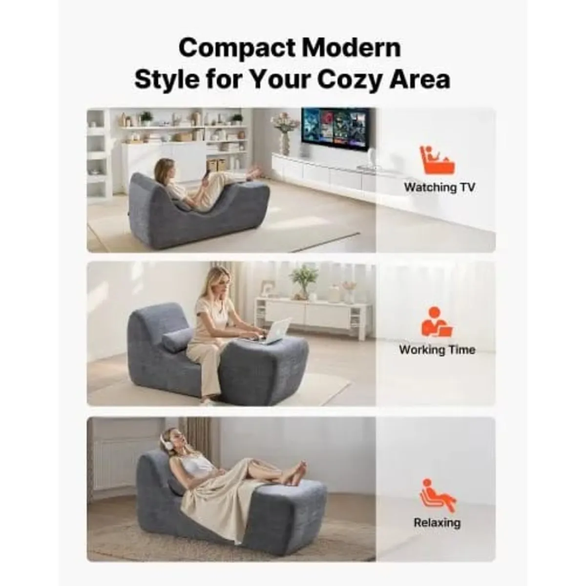Yoga Chair Chaise, Ergonomic Chaise Lounge Chair f - Image 4
