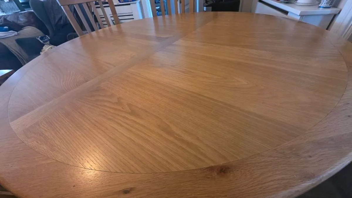 Solid Wood Table and Chairs - Image 4