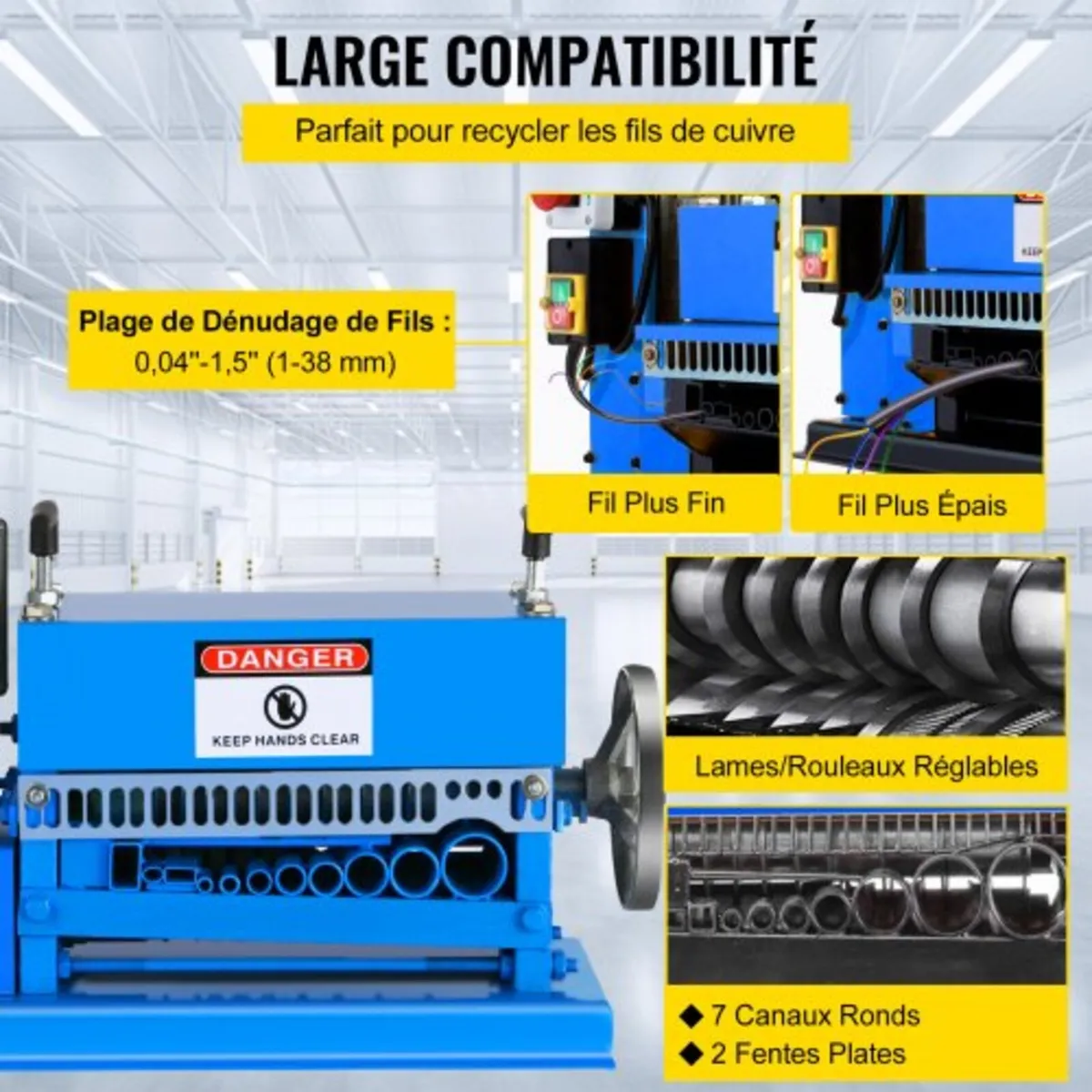 1.5-38MM Automatic Wire Stripping Machine 370W Kin - Image 3