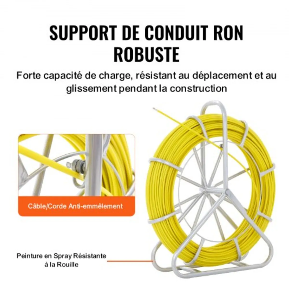 Fish Tape Fiberglass, 129.5 m, 6.4 mm, Duct Rodder - Image 2