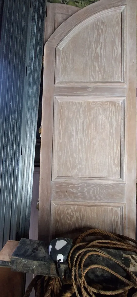 Large internal solid oak double doors