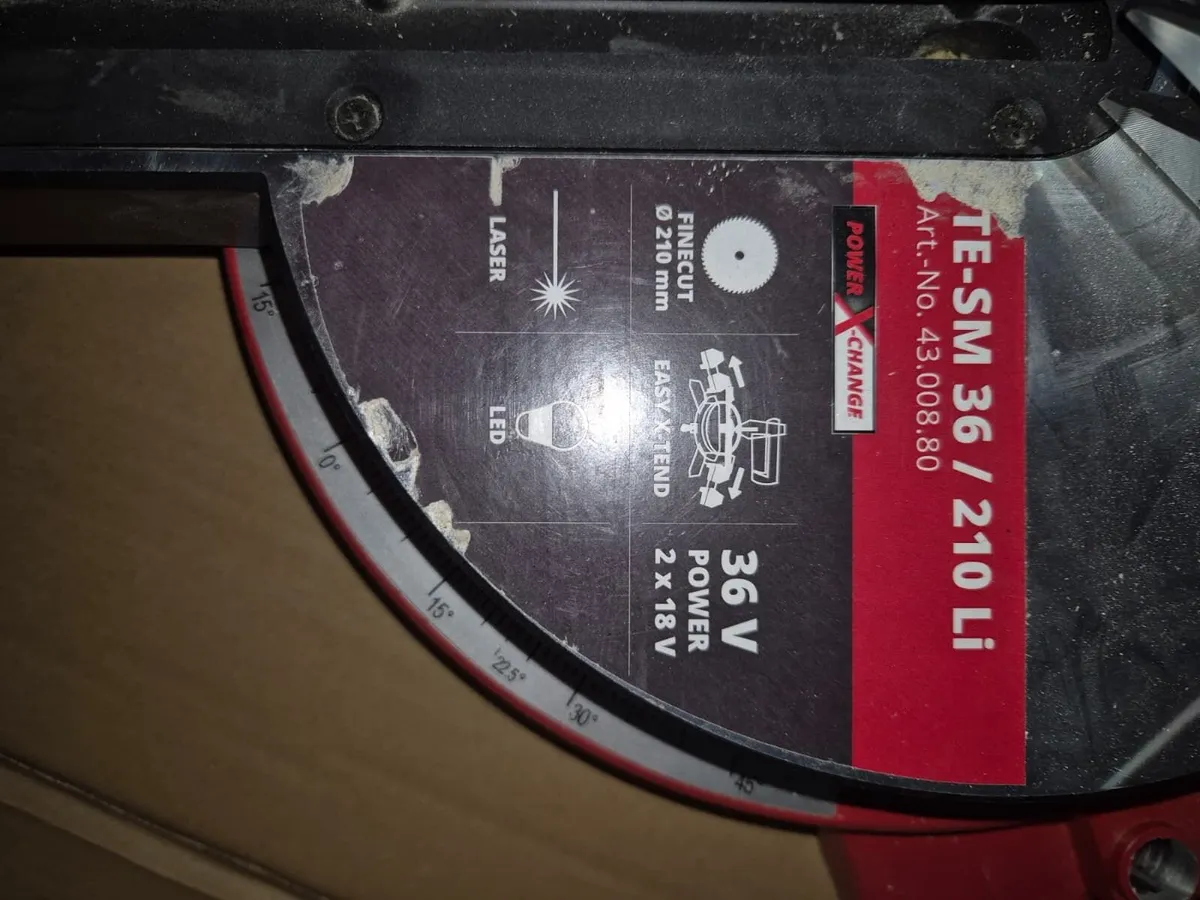 Einhell 36V Cordless Sliding Mitre Saw (TE-SM 36/2 - Image 2