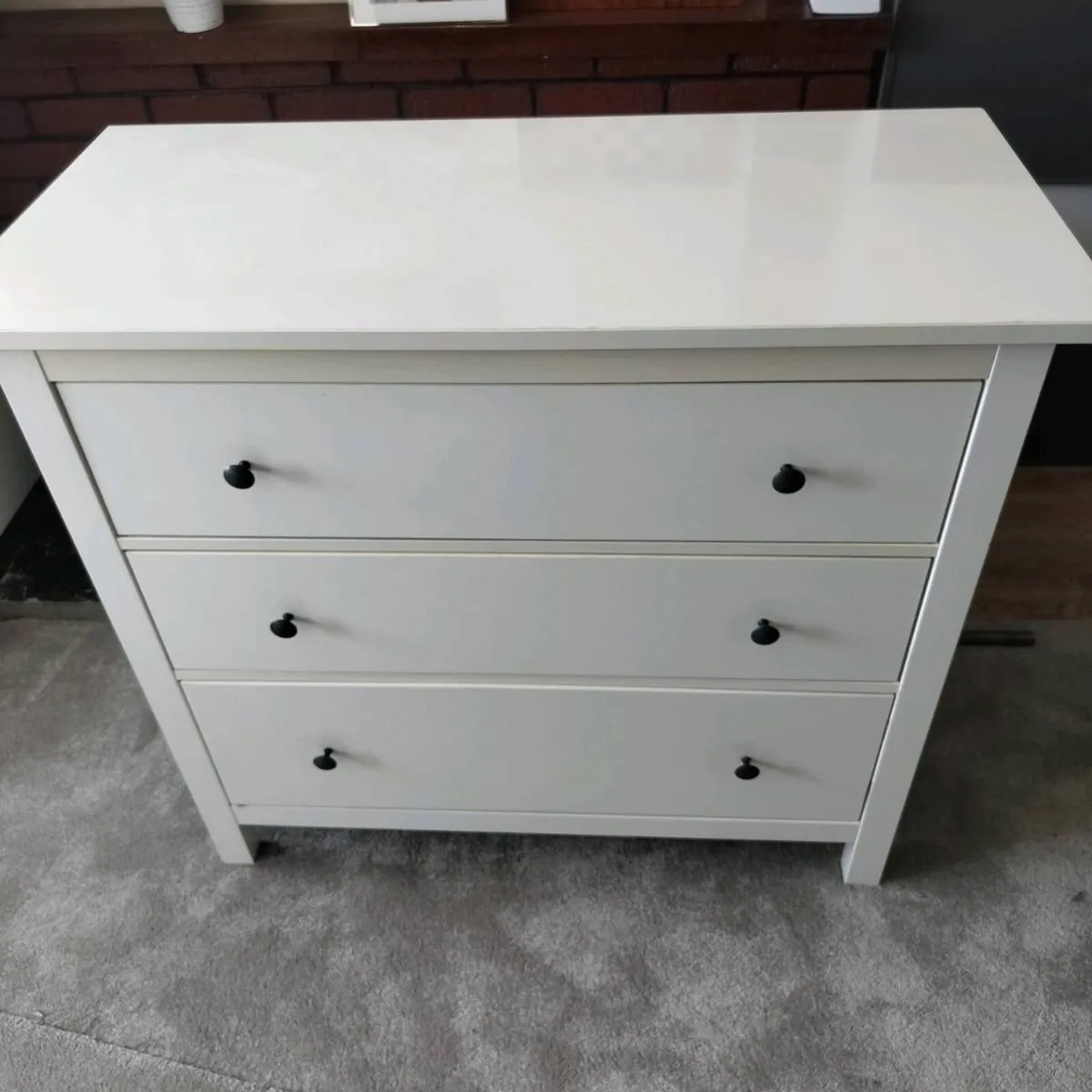 Chest of 3 drawers Hemnes white - Image 1