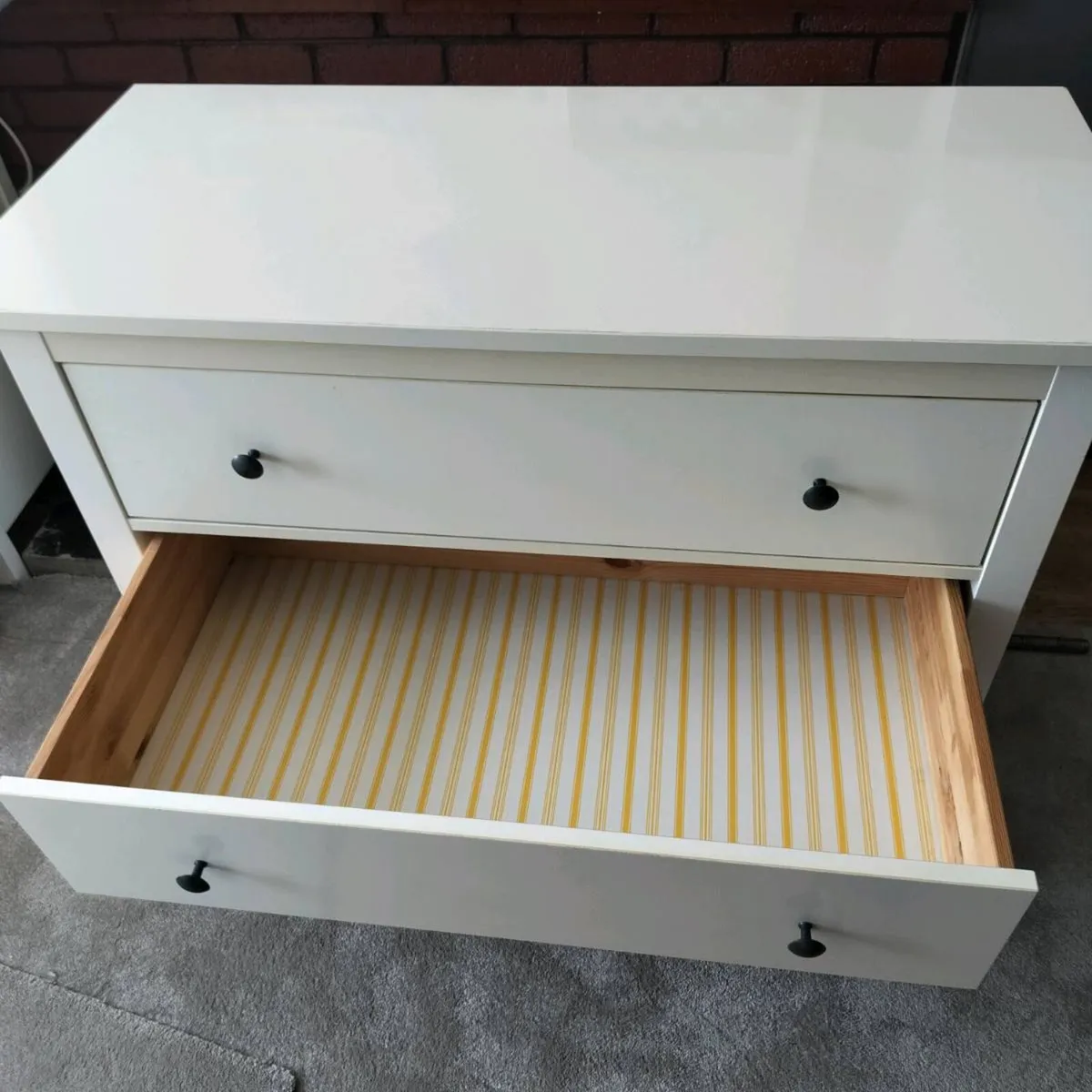Chest of 3 drawers Hemnes white - Image 3
