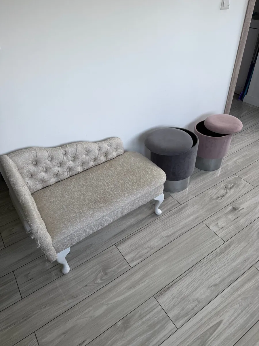 Longue bench&stool storage - Image 4