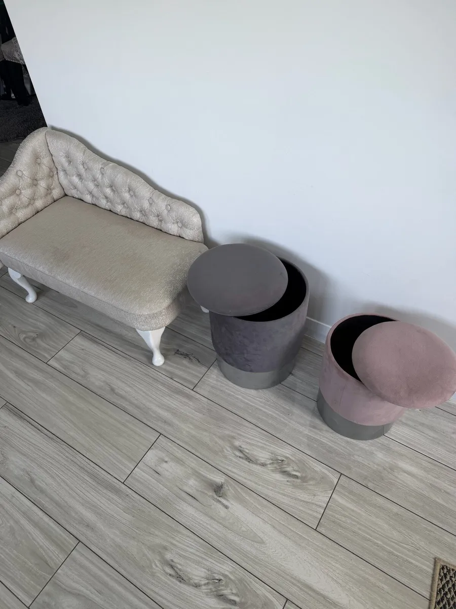 Longue bench&stool storage - Image 1