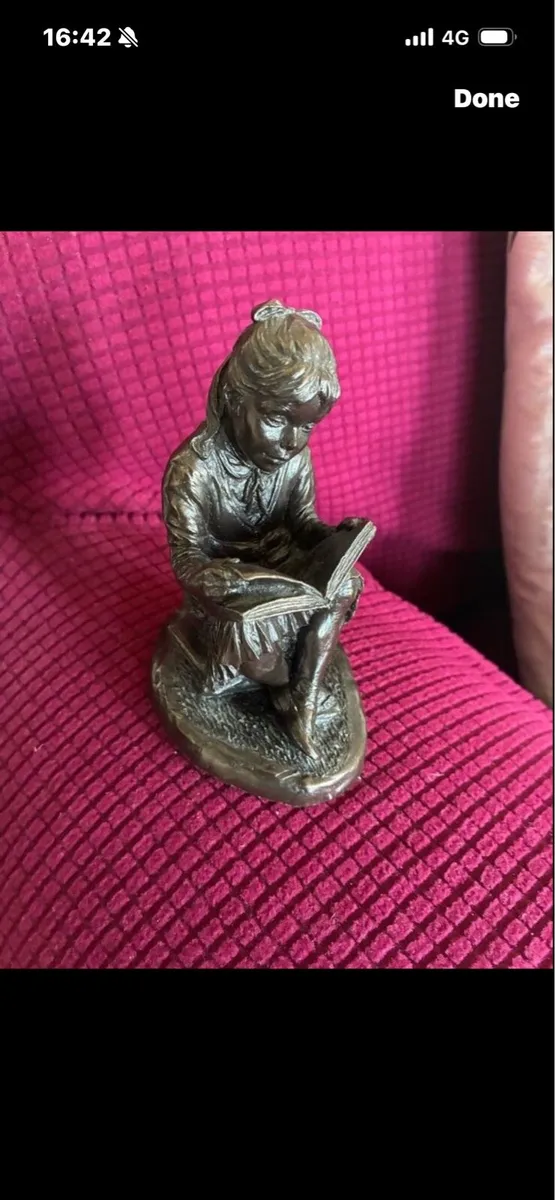 Bronze Girl Reading - Image 2