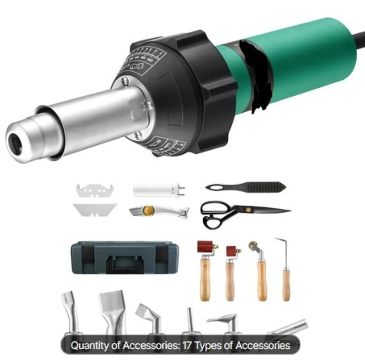 Hot Air Plastic Welder, 1600W Hot Air Torch Pistol - Image 1