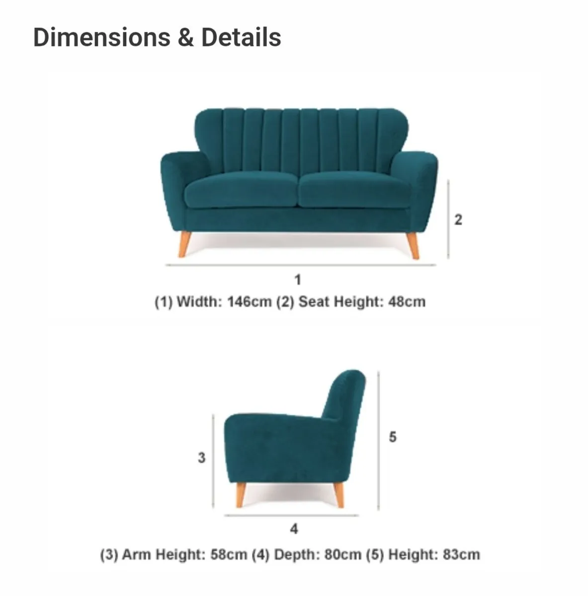 2 Seater Sofa - Image 2